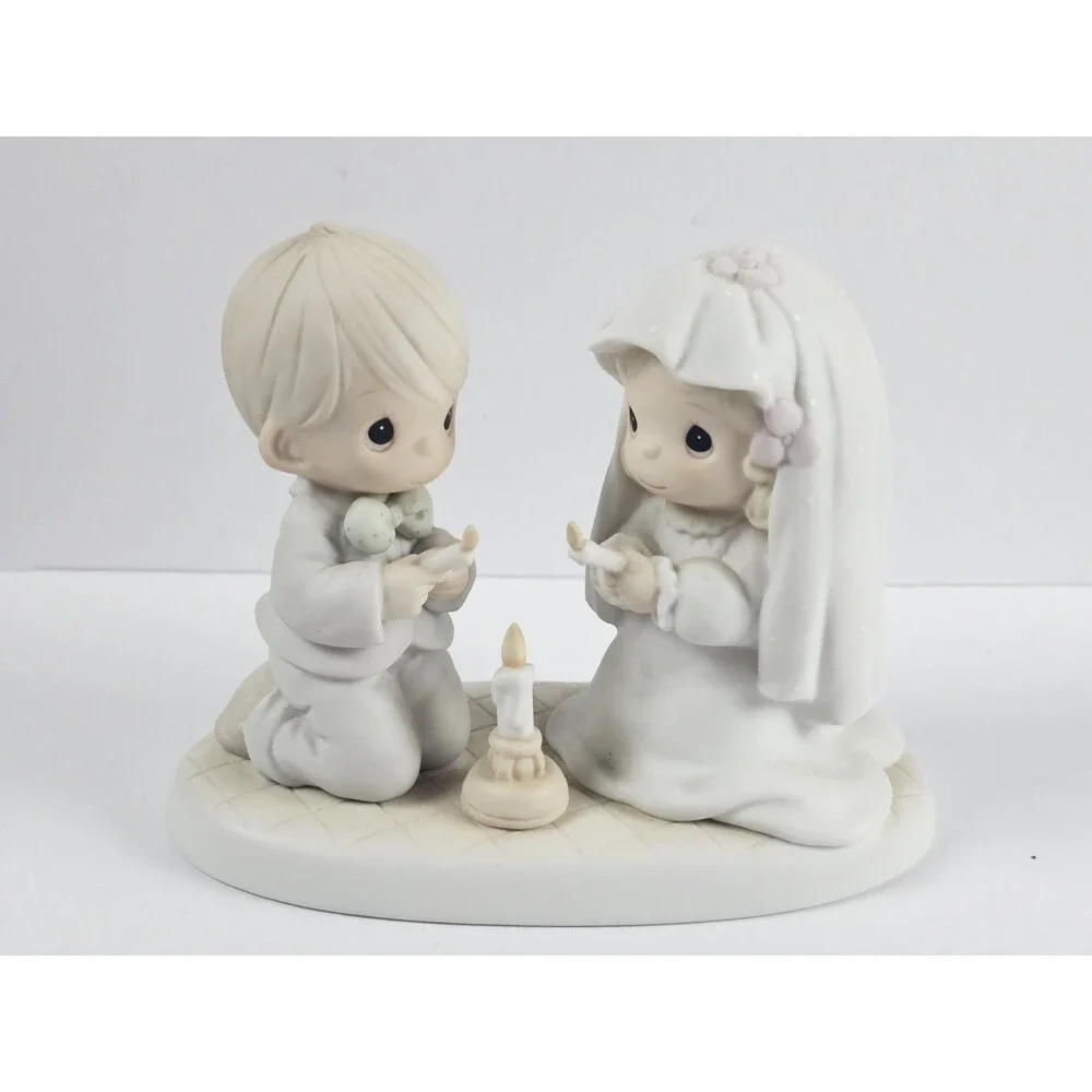 Vintage Precious Moments Wedding Figurine The Lord Is Your Light To Happiness